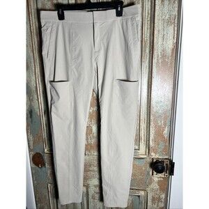 Athleta Wander Stash Skinny Pants Women’s 14 Beige Stretch Cargo Trousers
